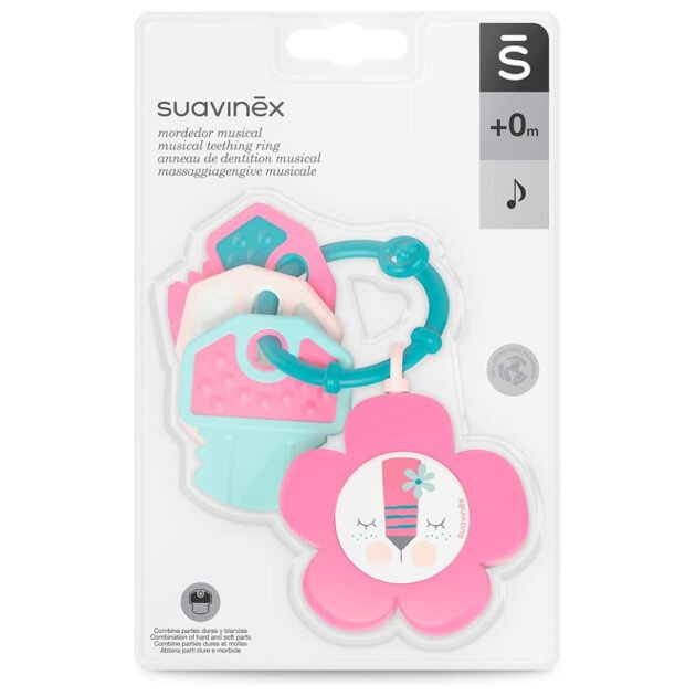 anneau de dentition musical – suavinex rose Anneau de dentition musical – Suavinex