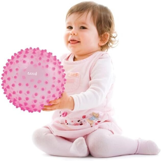 balle de massage sensorielle rose - ludi2 Balle de massage sensorielle rose - Ludi