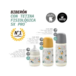 Biberon Walk Green à débit rapide 360 ml SX pro- Suavinex