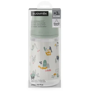 biberon walk green tétine sx pro à débit moyen 270ml - suavinex Biberon walk green tétine SX PRO à débit moyen 270ml - Suavinex