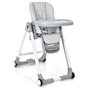 chaise haute bébé pliable - baby joy 2 Chaise Haute Bébé Pliable - Baby Joy