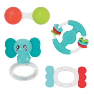 Coffret 4 hochets multicolore - Ludi