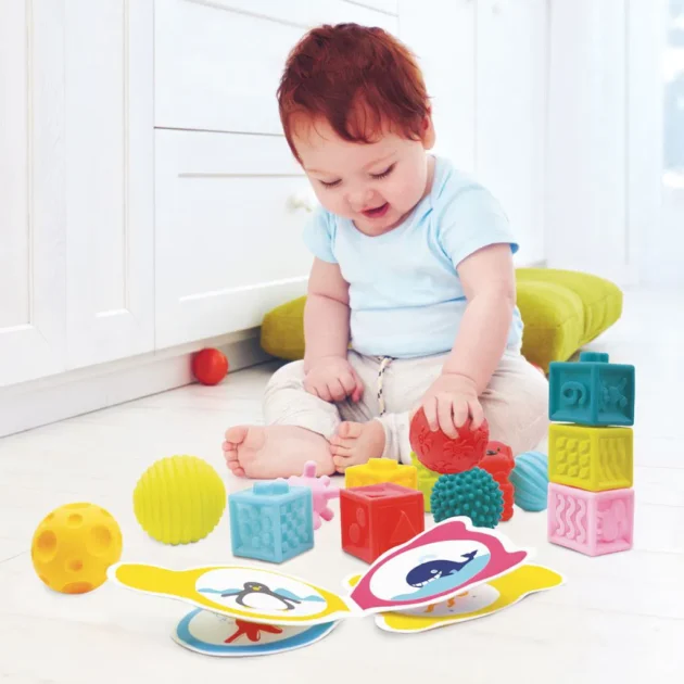 coffret éveil livre cubes balles Coffret éveil livre cubes balles - Ludi