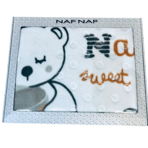 couverture bébé avec des pois en relief - naf naf Couverture bébé avec des pois en relief - NAF NAF