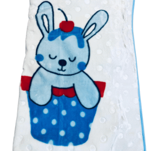 couverture bébé - naf naf Couverture bébé bleue avec des pois en relief - NAF NAF