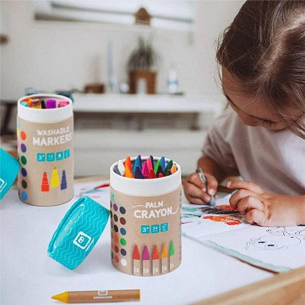 Crayons de couleur Pastel 3en1 24 pcs - Eurekakids