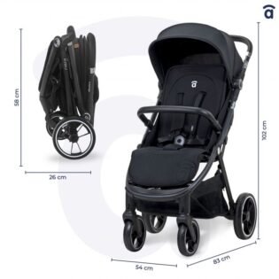 dimension kibu - asalvo Poussette Kibu pour bébé - Asalvo