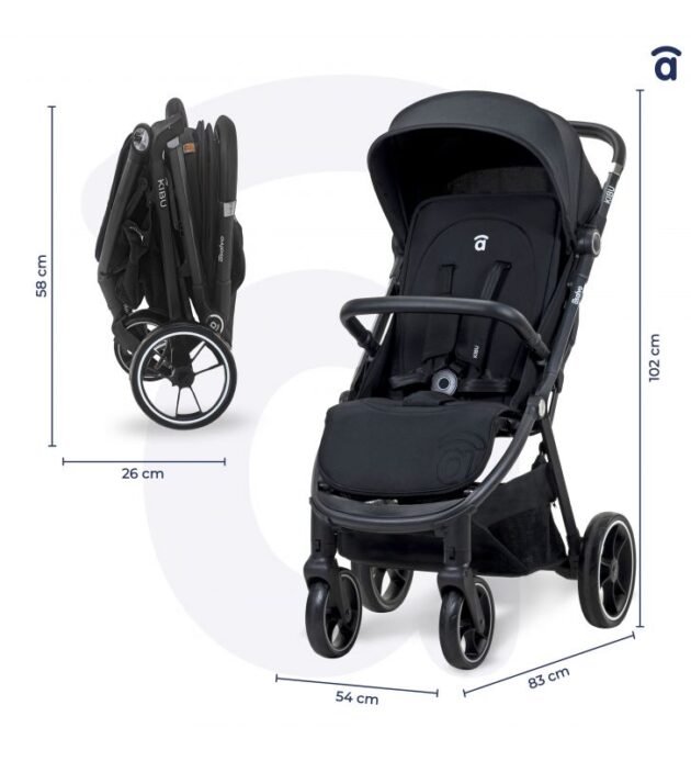 dimension kibu - asalvo Poussette Kibu pour bébé - Asalvo