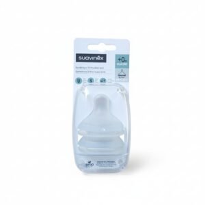 lot de 2 tétines symétriques sx pro 0 mois+ débit lent - suavinex Lot de 2 tétines Symétriques SX Pro 0 mois+ débit Lent - Suavinex