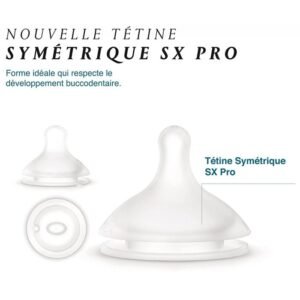 lot de 2 tétines symétriques sx pro - suavinex Lot de 2 tétines Symétriques SX Pro 0 mois+ débit Lent - Suavinex