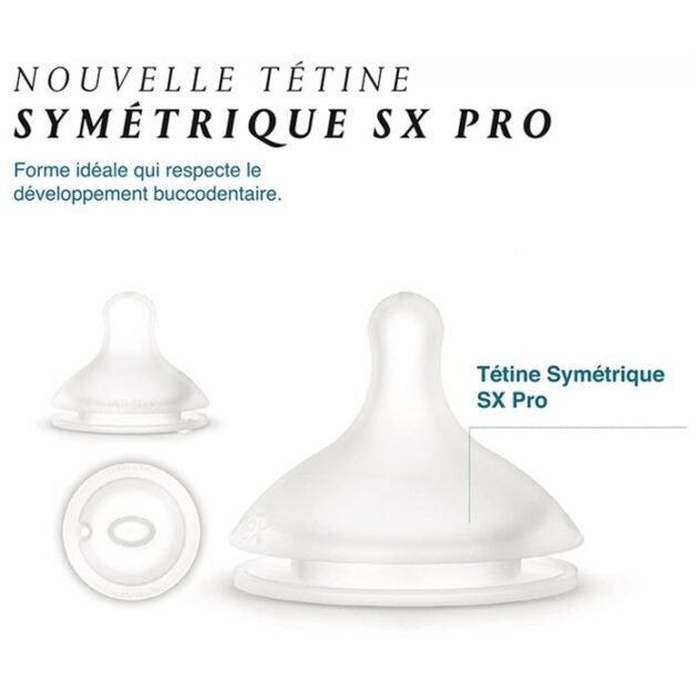 lot de 2 tétines symétriques sx pro - suavinex Lot de 2 tétines Symétriques SX Pro 0 mois+ débit Lent - Suavinex
