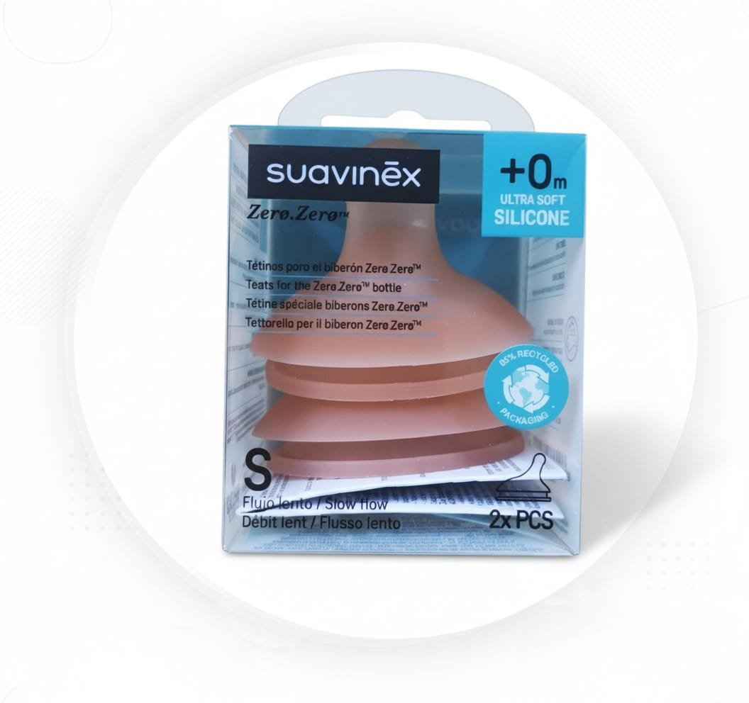 Lot de 2 tétines Zero Zero 0 mois+ Medium S - Suavinex