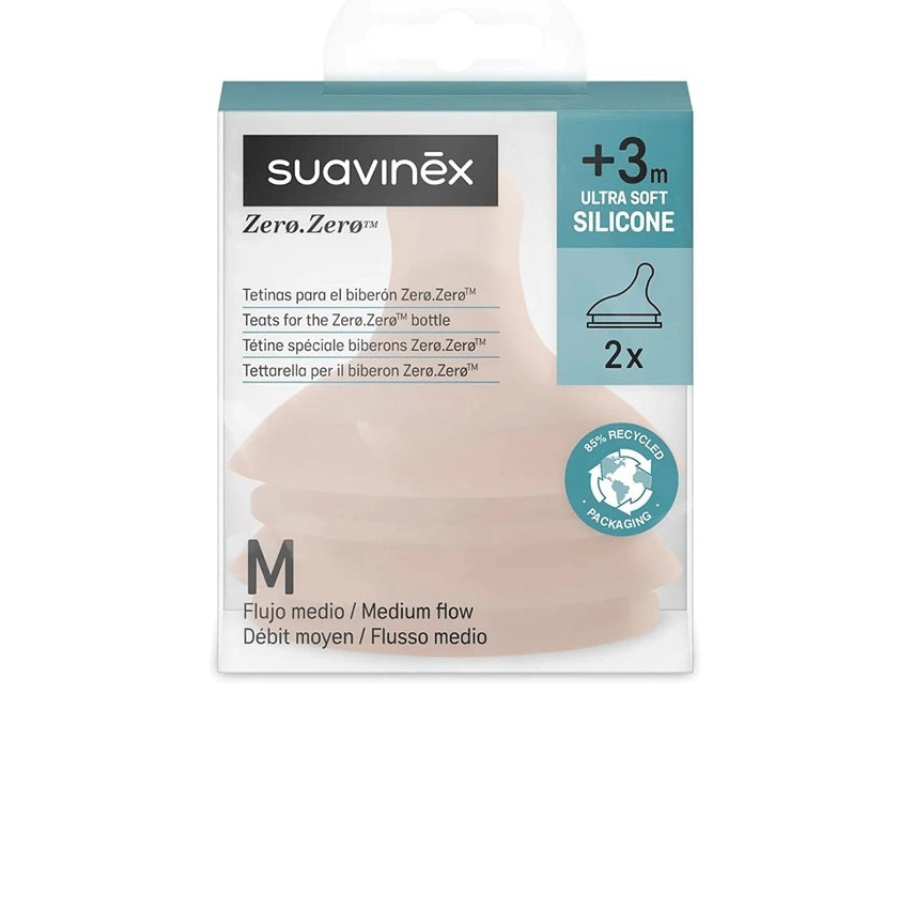 Lot de 2 tétines Zero Zero M Light 3m+ - Suavinex