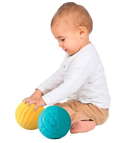Lot de 3 balles sensorielles bleues - Ludi
