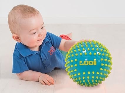 Lot de 3 balles sensorielles bleues - Ludi