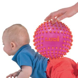 Lot de 3 balles sensorielles roses - Ludi
