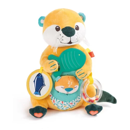 peluche d'activités maman loutre - ludi Peluche d'activités Maman Loutre - Ludi