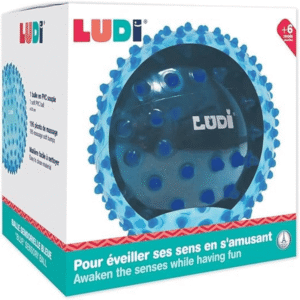 profil balle de massage sensorielle bleue - ludi 1 Balle de massage sensorielle bleue - Ludi