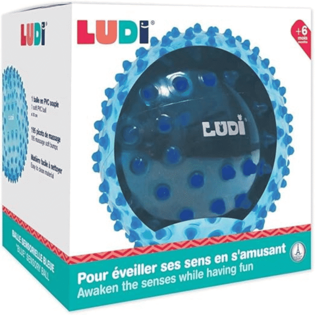 profil balle de massage sensorielle bleue - ludi 1 Balle de massage sensorielle bleue - Ludi