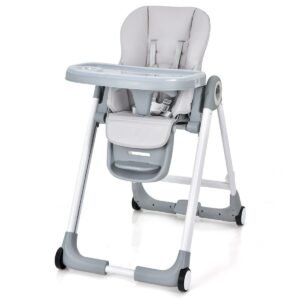 profil chaise haute bébé pliable - baby joy1 Chaise Haute Bébé Pliable - Baby Joy