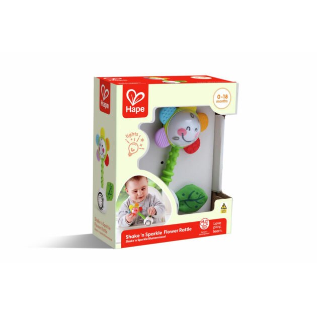 Hochet fleur scintillant shake et sparkle - Hape