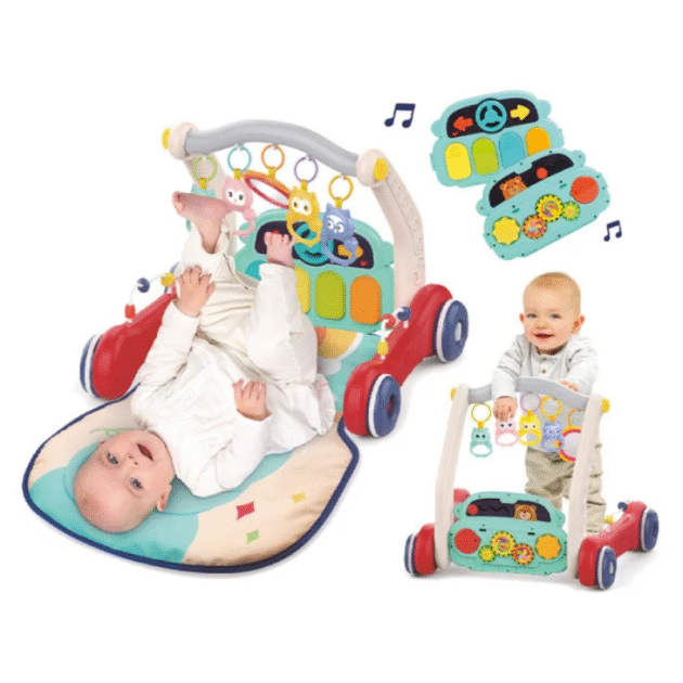 Tapis Piano et Chariot de Marche 3en1 - LUDI