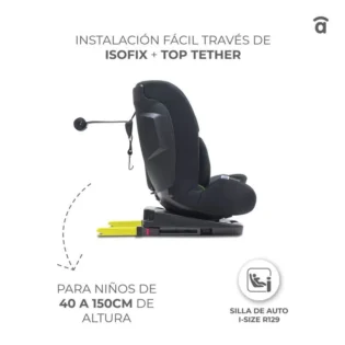 Siège auto i-Size Protocare Noir - Asalvo
