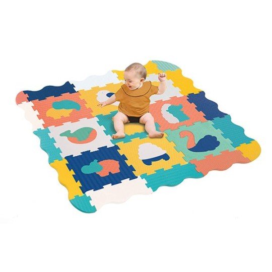 tapis bords et coins 120X120 cm Tapis dalles en mousse avec bords et coins - Ludi