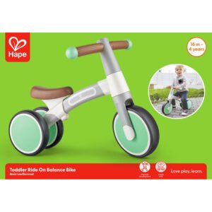 Vélo d'équilibre vert pour tout-petits - Hape