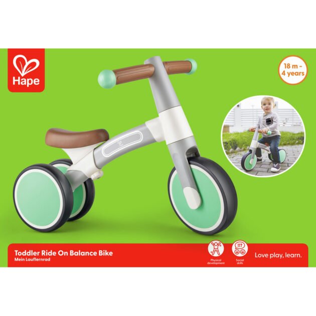 Vélo d'équilibre vert pour tout-petits - Hape