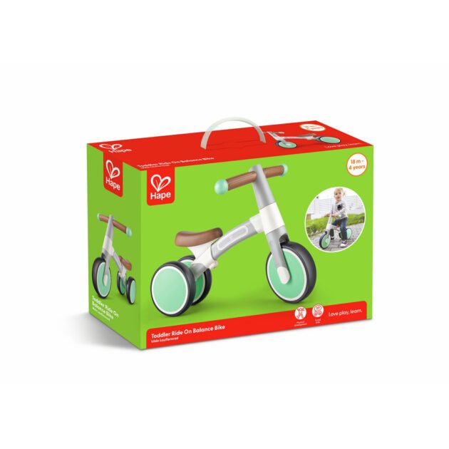 Vélo d'équilibre vert pour tout-petits - Hape