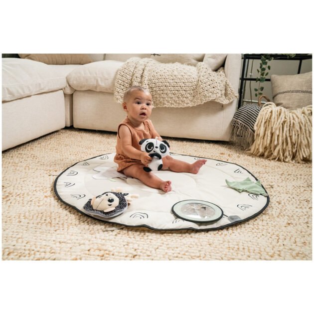 Tapis D'Eveil luxe en bois black and white - Tiny Love