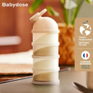 babymoov babydose – compartiments empilables Boite doseuse babydose minéral sand - Babymoov