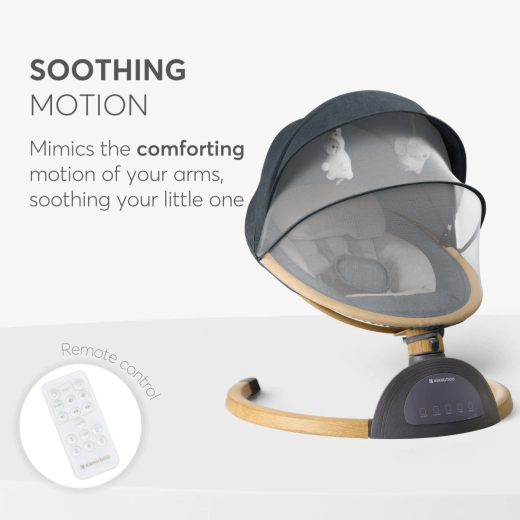 Balancelle électrique Ashlee Gris foncé - Kikkaboo