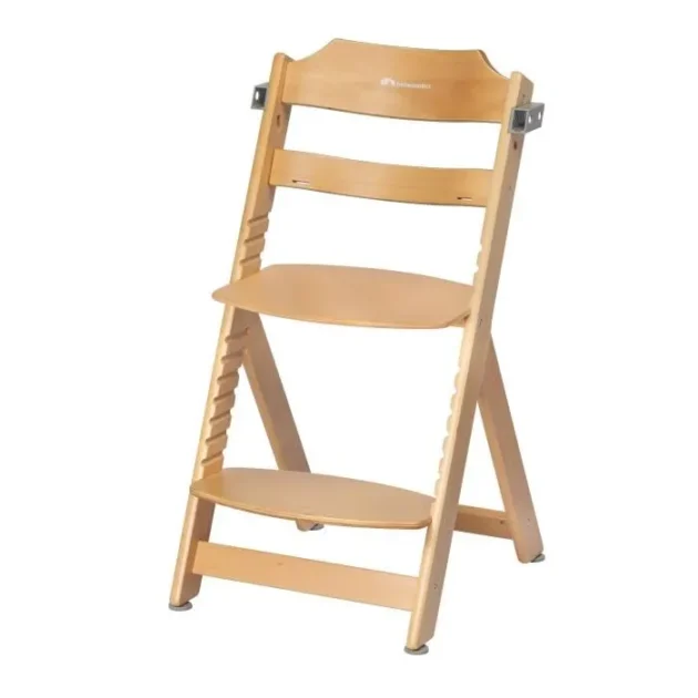 Chaise haute Timba avec coussin natural wood - Bebeconfort