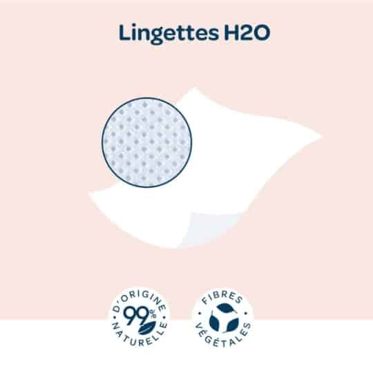 Lingettes H2O Bébé 72 unités – Biolane