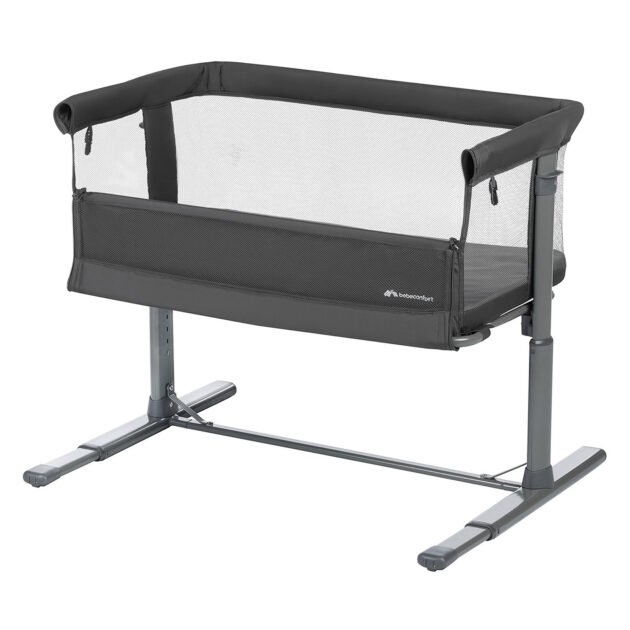 berceau-zina-plié-graphite Berceau Cododo Zina 2en1 Minéral Graphite - Bébé Confort