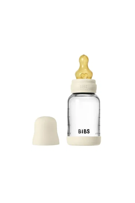 bibs-biberon-en-verre-120-ml-ivoire BIBS – Biberon grow and flow latex set 150ml + 270ml - Ivory