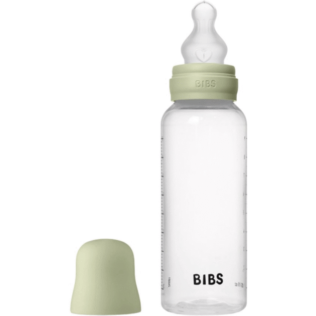bibs - biberon rond 270 ml en silicone medium flow – sage BIBS – Biberon rond 270 ml en silicone medium Flow – Sage