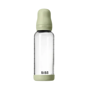 BIBS – Biberon en verre rond silicone 240ml medium Flow – sage