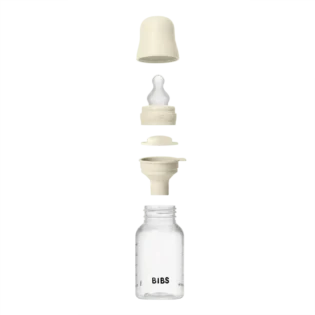 BIBS –  Biberon grow and flow silicone set 150ml + 270ml - Ivory