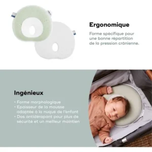 cale-tete-confortable Cale-tête Cosyhead Fresh Sage Green - Babymoov