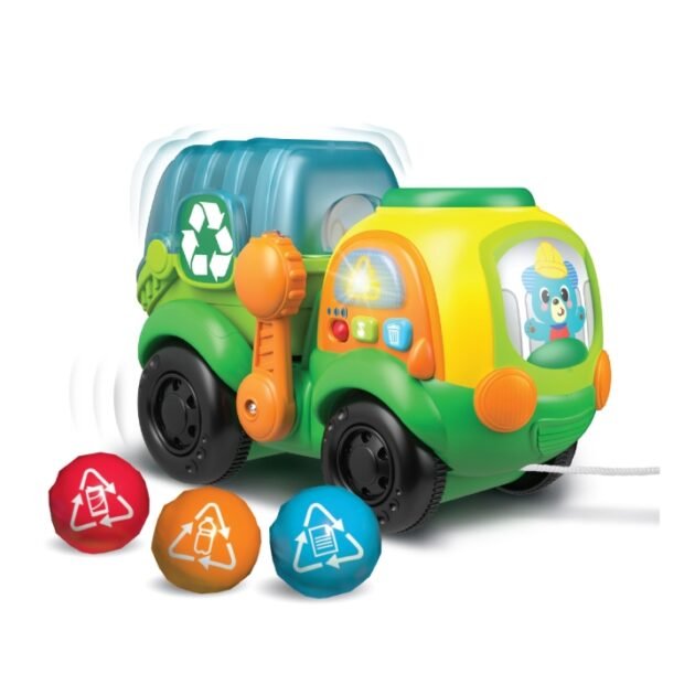 Camion de recyclage à tirer Go Green - Winfun