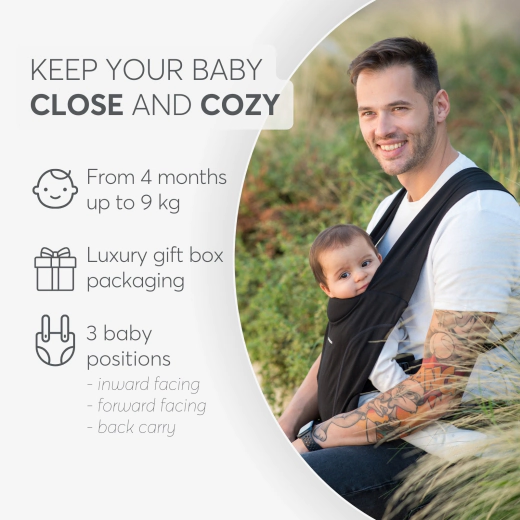 Porte-bébé Riley beige - Kikkaboo