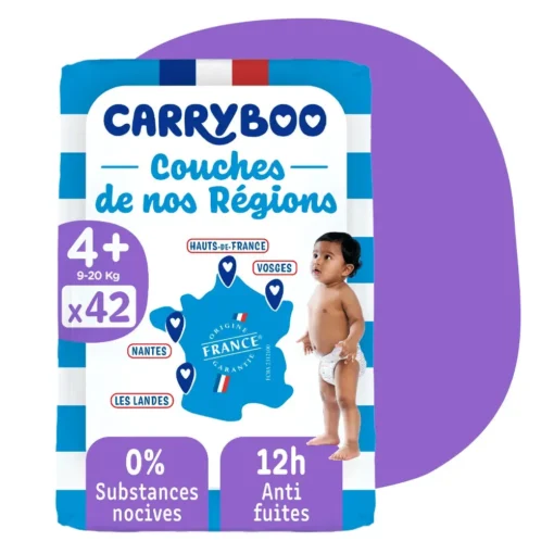 couches écologiques taille4+ (9-20kg) 42 unités – carryboo Couches écologiques taille4+ (9-20kg) 42 unités – Carryboo