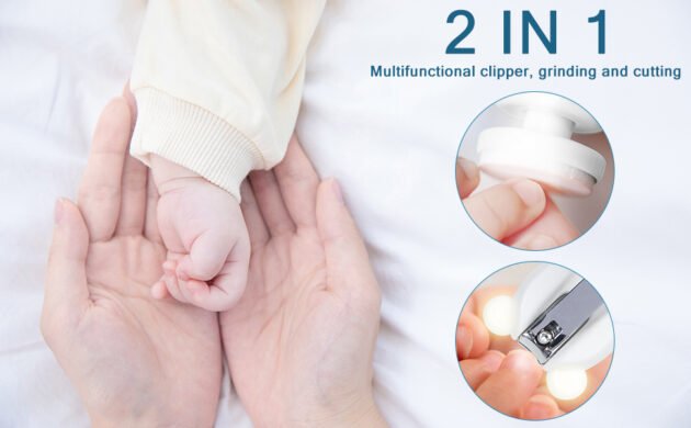 coupe-ongles bébé efficace Lime et coupe-ongles électrique 2en1 rechargeable bébé