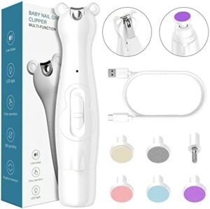 coupe-ongles pour bébé3 Lime et coupe-ongles électrique 2en1 rechargeable bébé