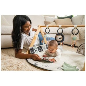 Tapis D'Eveil luxe en bois black and white - Tiny Love