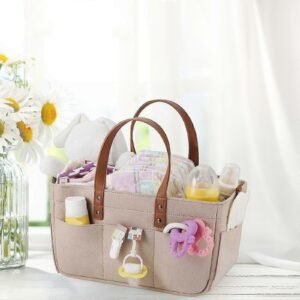 grand panier de rangement en feutrine pour accessoires Panier de rangement