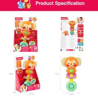 hochet singe (0m+) - winfun dimension Hochet singe (0m+) - Winfun